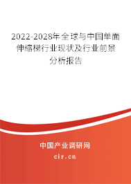 2022-2028年全球與中國單面伸縮梯行業(yè)現(xiàn)狀及行業(yè)前景分析報告