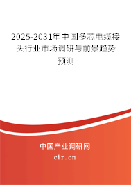 2025-2031年中國(guó)多芯電纜接頭行業(yè)市場(chǎng)調(diào)研與前景趨勢(shì)預(yù)測(cè)
