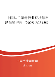 中國法蘭螺母行業(yè)現(xiàn)狀與市場前景報(bào)告（2024-2030年）