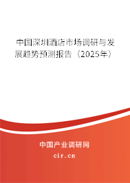 中國(guó)深圳酒店市場(chǎng)調(diào)研與發(fā)展趨勢(shì)預(yù)測(cè)報(bào)告（2025年）