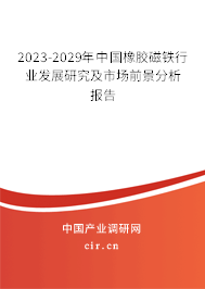 2023-2029年中國橡膠磁鐵行業(yè)發(fā)展研究及市場前景分析報告