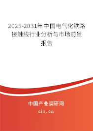 2025-2031年中國電氣化鐵路接觸線行業分析與市場前景報告