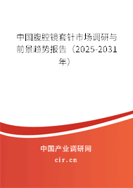 中國腹腔鏡套針市場調研與前景趨勢報告（2025-2031年）