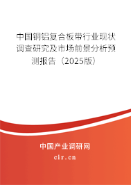 中國銅鋁復(fù)合板帶行業(yè)現(xiàn)狀調(diào)查研究及市場前景分析預(yù)測報(bào)告（2025版）
