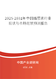 2025-2031年中國番茄素行業現狀與市場前景預測報告