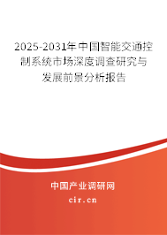 2025-2031年中國智能交通控制系統(tǒng)市場深度調(diào)查研究與發(fā)展前景分析報告