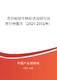 貴州粗鋼市場現狀調研與前景分析報告（2025-2031年）