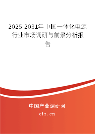 2024-2030年中國一體化電源行業市場調研與前景分析報告