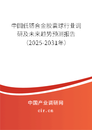 中國低鉻合金膠囊球行業調研及未來趨勢預測報告（2025-2031年）