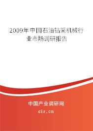 2009年中國石油鉆采機械行業市場調研報告