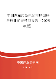 中國汽車應急電源市場調研與行業前景預測報告（2024年版）