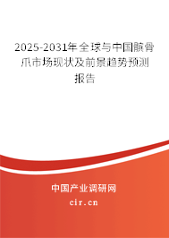 2025-2031年全球與中國髕骨爪市場現(xiàn)狀及前景趨勢預(yù)測報告