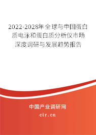 2022-2028年全球與中國蛋白質電泳和蛋白質分析儀市場深度調研與發展趨勢報告