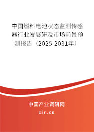 中國燃料電池狀態(tài)監(jiān)測傳感器行業(yè)發(fā)展研及市場前景預測報告(2025-2031年) 中國燃料電池狀態(tài)監(jiān)測傳感器行業(yè)發(fā)展研及市場前景預測報告(2025-2031年)