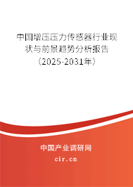 中國增壓壓力傳感器行業現狀與前景趨勢分析報告（2025-2031年）