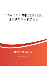 2025-2031年中國對溴苯酚行業現狀與前景趨勢報告