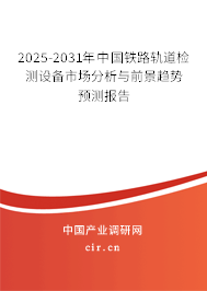 2025-2031年中國鐵路軌道檢測設(shè)備市場分析與前景趨勢預測報告