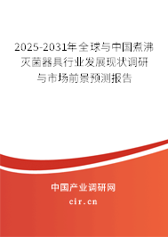 2025-2031年全球與中國煮沸滅菌器具行業發展現狀調研與市場前景預測報告