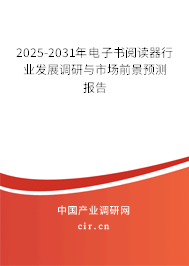 2025-2031年電子書閱讀器行業發展調研與市場前景預測報告