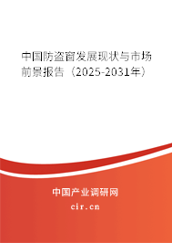 中國防盜窗發展現狀與市場前景報告（2025-2031年）
