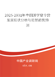 2025-2031年中國游學夏令營發展現狀分析與前景趨勢預測