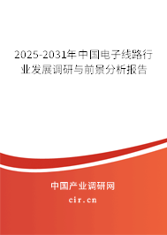 2025-2031年中國電子線路行業發展調研與前景分析報告