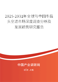 2024-2030年全球與中國冬菇頭空濾市場深度調查分析及發展趨勢研究報告