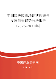 中國(guó)雙極膜市場(chǎng)現(xiàn)狀調(diào)研與發(fā)展前景趨勢(shì)分析報(bào)告（2025-2031年）