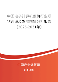 中國電子計算機整機行業現狀調研及發展前景分析報告（2025-2031年）