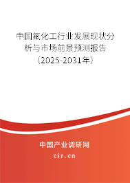 中國氟化工行業發展現狀分析與市場前景預測報告（2025-2031年）