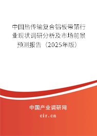 中國熱傳輸復合鋁板帶箔行業現狀調研分析及市場前景預測報告（2025年版）
