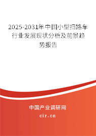 2025-2031年中國小型掃路車行業發展現狀分析及前景趨勢報告