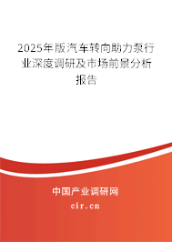 2025年版汽車轉(zhuǎn)向助力泵行業(yè)深度調(diào)研及市場前景分析報(bào)告
