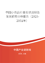 中國小商品行業現狀調研及發展趨勢分析報告（2025-2031年）