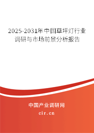 2025-2031年中國草坪燈行業調研與市場前景分析報告