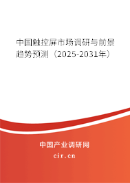 中國觸控屏市場調研與前景趨勢預測（2024-2030年）