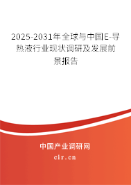 2025-2031年全球與中國E-導熱液行業現狀調研及發展前景報告