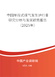 中國單段式煤氣發生爐行業研究分析與發展趨勢報告（2025年）