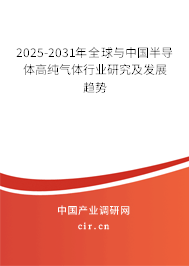 2025-2031年全球與中國半導體高純氣體行業研究及發展趨勢 2025-2031年全球與中國半導體高純氣體行業研究及發展趨勢