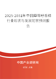 2025-2031年中國草莓籽香精行業現狀與發展前景預測報告