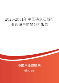 2025-2031年中國磷灰石板行業調研與前景分析報告