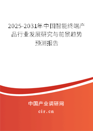2025-2031年中國智能終端產(chǎn)品行業(yè)發(fā)展研究與前景趨勢預測報告