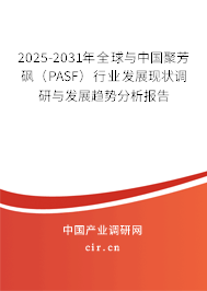2025-2031年全球與中國聚芳砜（PASF）行業(yè)發(fā)展現(xiàn)狀調研與發(fā)展趨勢分析報告