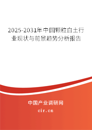 2025-2031年中國顆粒白土行業現狀與前景趨勢分析報告
