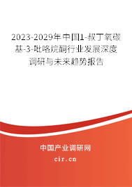 2023-2029年中國1-叔丁氧碳基-3-吡咯烷酮行業(yè)發(fā)展深度調(diào)研與未來趨勢報(bào)告