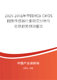 2025-2031年中國RGB CMOS圖像傳感器行業研究分析與前景趨勢預測報告