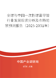 全球與中國一次性球囊導管行業發展現狀分析及市場前景預測報告（2025-2031年）