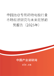 中國治療專用藥物電極行業(yè)市場現(xiàn)狀研究與未來前景趨勢報(bào)告（2025年）
