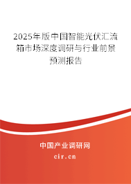 2024年版中國智能光伏匯流箱市場深度調研與行業前景預測報告