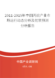 2011-2015年中國丙烷產(chǎn)業(yè)市場運行動態(tài)分析及前景預(yù)測分析報告